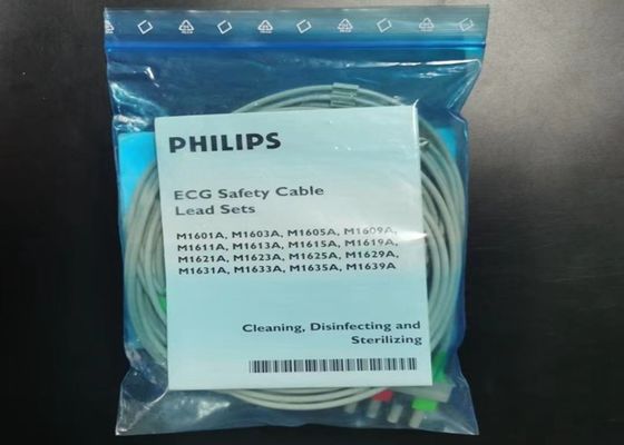 PHILIP M1623A Tıbbi Cihaz Tüketim Malzemeleri, 5 Kurşun EKG Kablosu 989803104511