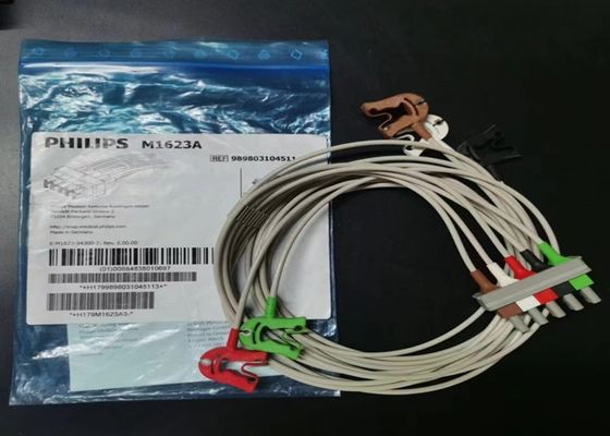 PHILIP M1623A Tıbbi Cihaz Tüketim Malzemeleri, 5 Kurşun EKG Kablosu 989803104511
