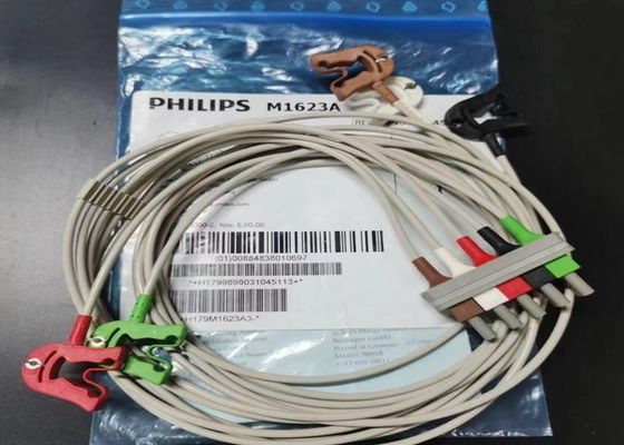 PHILIP M1623A Tıbbi Cihaz Tüketim Malzemeleri, 5 Kurşun EKG Kablosu 989803104511
