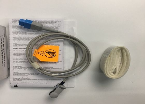 GE Ohmeda Oksimetri Spo2 Kulak Algılayıcısı TS-E-D 9 Pins Tekrar Kullanılabilir İstilacı olmayan