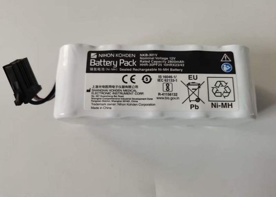 2800mAh Şarj edilebilir Ni Mh Pil, 12v Nkb 301v Nihon Kohden