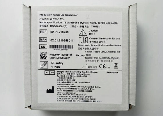 ABD Değiştiricisi Fetal Ultrason Sonda 4 İğne Su geçirmez IPX8 MS3-109301