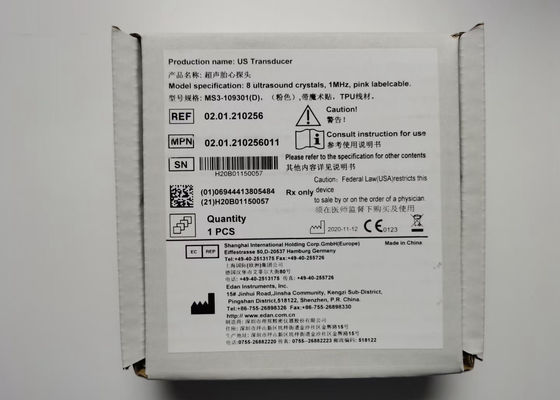 EDAN F6 Fetal Monitor Transducer MS3-109301 Çift Slot 4 Pin Su geçirmez IPX8