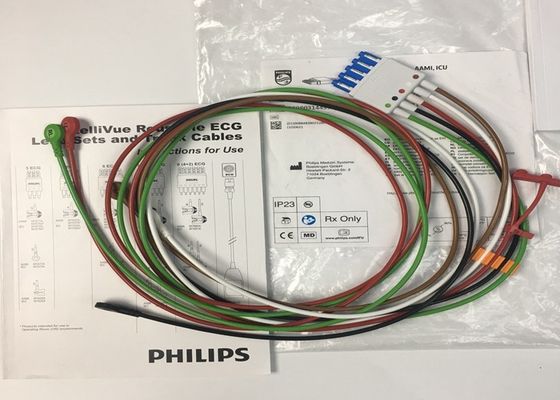Phlip M1644A Akıllı EKG Kablosu 5 Kurşun Tekrar Kullanılabilir 989803144991