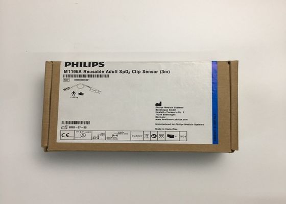 Phlip M1196A EKG yedek parçaları, parmak klipi sensörü 3M 8 PIN bağlantısı ile