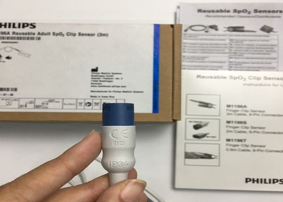 Phlip M1196A EKG yedek parçaları, parmak klipi sensörü 3M 8 PIN bağlantısı ile