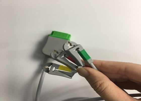 3 Kurşun EKG Kablosu 2106309-002 Entegre Grabber Kurşun Tel 12FT ile