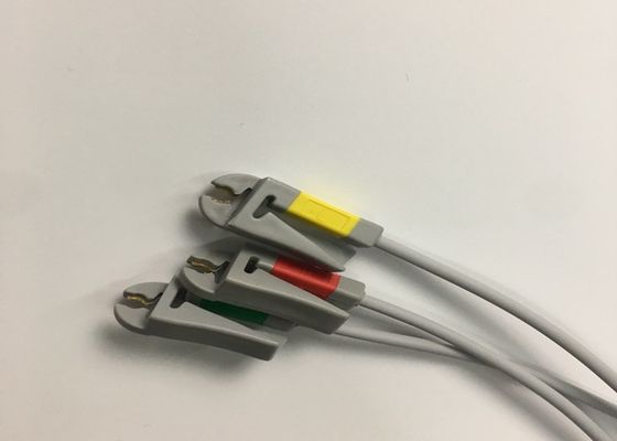 3 Kurşun EKG Kablosu 2106309-002 Entegre Grabber Kurşun Tel 12FT ile