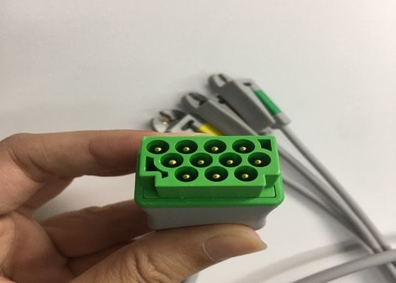 3 Kurşun EKG Kablosu 2106309-002 Entegre Grabber Kurşun Tel 12FT ile