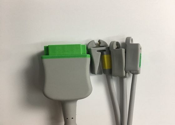 3 Kurşun EKG Kablosu 2106309-002 Entegre Grabber Kurşun Tel 12FT ile