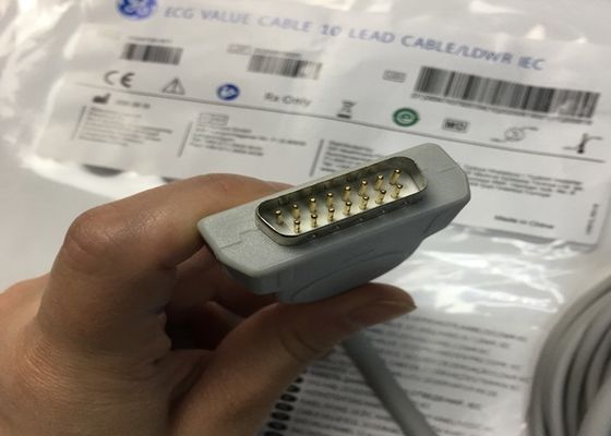 10 Kurşun EKG yedek parçaları Kablo GE2104726-001 AB Standartı