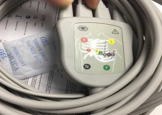 10 Kurşun EKG yedek parçaları Kablo GE2104726-001 AB Standartı