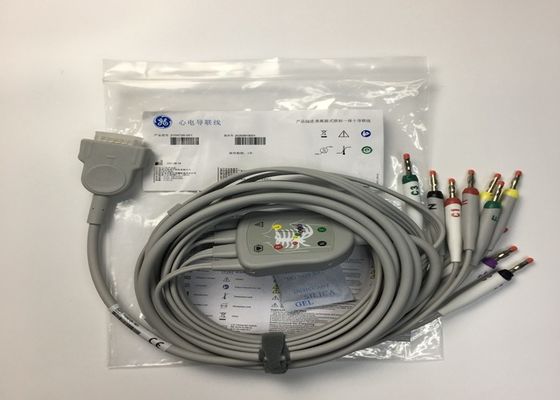 10 Kurşun EKG yedek parçaları Kablo GE2104726-001 AB Standartı