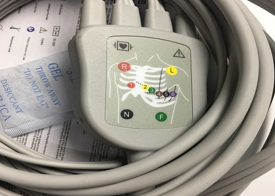 10 Kurşun EKG yedek parçaları Kablo GE2104726-001 AB Standartı
