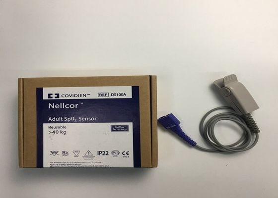 DS100A Tekrar kullanılabilir  Yetişkin Spo2 Sensörü 9 Pin Tıbbi cihaz için