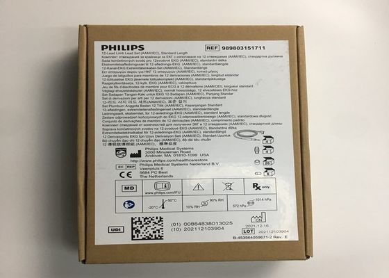 1M 12 Kurşun EKG Uzuv Kurşunları 989803151711 PHLIP için TC30 TC50 TC70 Hasta Monitörü