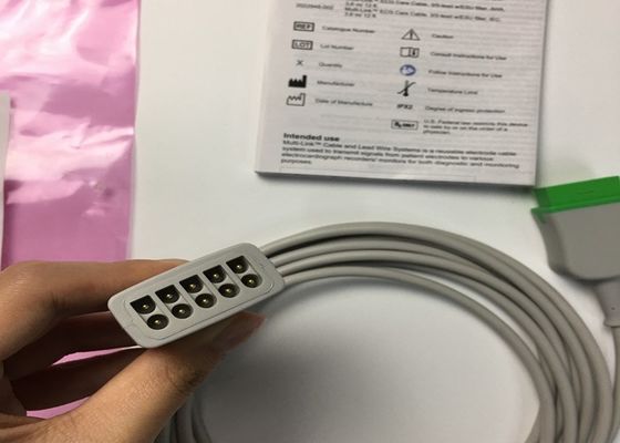 GE Yetişkinler Çoklu Bağlantı EKG Kurşun Kablosu 3 Kurşun 5 Kurşun 3.6M 12ft 2017003-001