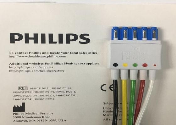 M1645A IntelliVue Tıbbi ekipman yedek parçaları Kablolar 5 Leadset