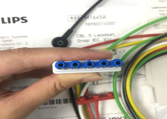 M1645A IntelliVue Tıbbi ekipman yedek parçaları Kablolar 5 Leadset
