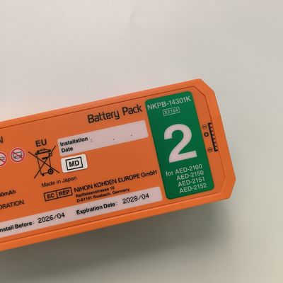 Nihon Kohden AED Defibrillatör Bataryası Alid Yeniden Şarj Edilemez NKPB-14301K X216A