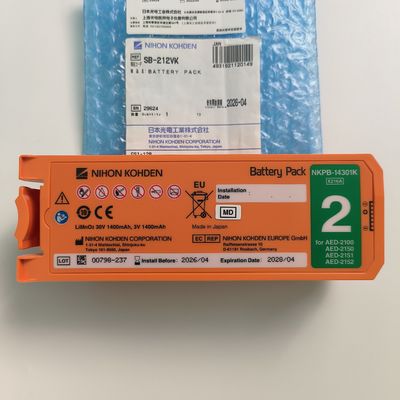 Nihon Kohden AED Defibrillatör Bataryası Alid Yeniden Şarj Edilemez NKPB-14301K X216A
