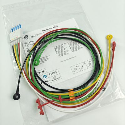PHILIP Hasta Monitörü Orijinal CBL 5 Leadset Snap IEC ICU REF M1645A 989803145001