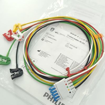 PHILIP Hasta İzleyici Tıbbi Cihaz Kullanım Malzemeleri CBL 5 Leadset Grabber IEC ICU REF M1971A 989803125851