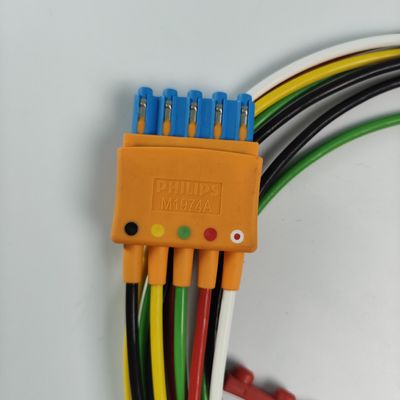 989803125871 Tıbbi Cihaz Tüketim malzemeleri PHILIP Hasta Monitörü Orijinal CBL 5 Leadset Grabber IEC OR REF M1974A
