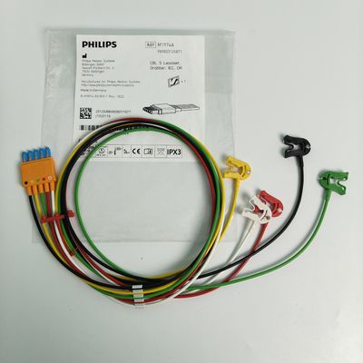 989803125871 Tıbbi Cihaz Tüketim malzemeleri PHILIP Hasta Monitörü Orijinal CBL 5 Leadset Grabber IEC OR REF M1974A