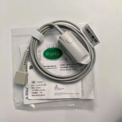 Orijinal Bölünmüş Yetişkin Parmak Klip Kan Oksijen Sonda Şifreli 9 Pin DB9 Trapezoidal PN 15-100-0013