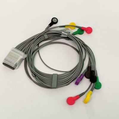Orijinal Dinamik Holter EKG Kurşun Tel 12 Kurşun Düğme Tipi REF EL10NISH01 IPN 01.57.471450