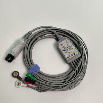 REF EC05DAS061 Monitor Kalp Kablosu Entegre 5 Kurşun Defibrilasyon Dirençli Bağlama Tipi