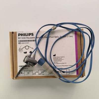 PHILIP Orijinal M1193A Tekrar kullanılabilir Yeni Doğan El / Ayak SpO2 Sensörü (1.5M) REF: 989803103241
