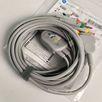 Elektrokardiyogram Makinesi Entegre 12 kurşun tel ile 15 iğne Avrupa Standartı IEC Muz Baş 4.0