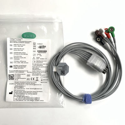 IT20 EKG Telemetry Lead EDAN 5-Lead Snap AHA Tekrar kullanılabilir REF: EL05DASY1
