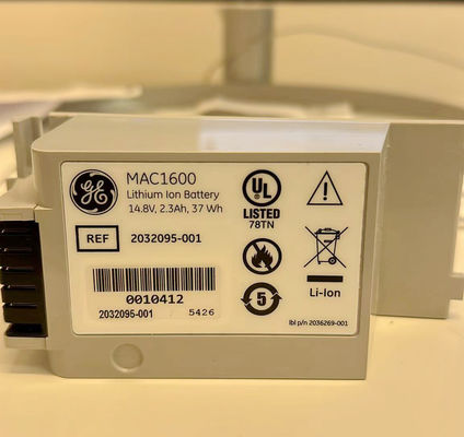 GE MAC1600 EKG Makinesi Pil 14.8V 2.3Ah 37Wh REF 2032095-001