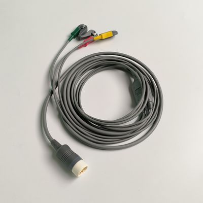 PHILIP Orijinal Efficia Kombine Kablo/3-Leadset Grabber IEC. Makine Sonu Yuvarlak 12-Pin,REF: 989803160741