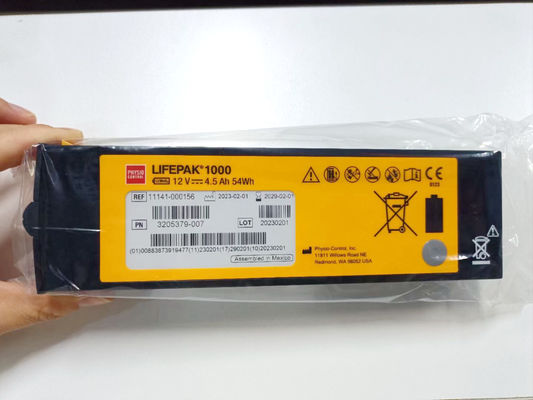 REF:1141-000156 Tıbbi ekipman pilleri Medtronic LIFEPAK 1000 Defibrillatör pil 12V 4.5Ah 54Wh