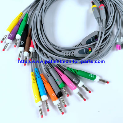 EDAN EKG KABLİ 18-Lead 4MM Banana IEC Tekrar Kullanılabilir REF EL16DIB181 IPN 01.57.471394