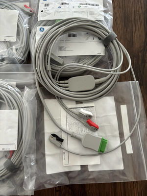 GE LeadWire And Trunk Cable REF: 5831398 EKG 3 LED CABLE UNDETACHABLE GRABBER AHA 4.7M 15FT