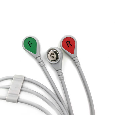 GE REF:2106385-003 EKG LeadWire Set,3-lead,Snap,IEC,74CM/29IN