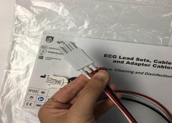 AMMI ICU EKG kurulu kurşun kabloları M1671A EKG izleme için TPU malzemesi
