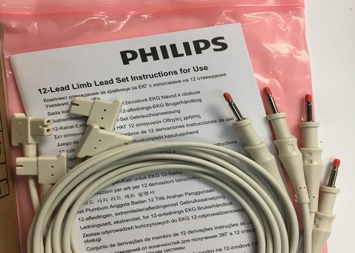 1M 12 Kurşun EKG Uzuv Kurşunları 989803151711 PHLIP için TC30 TC50 TC70 Hasta Monitörü