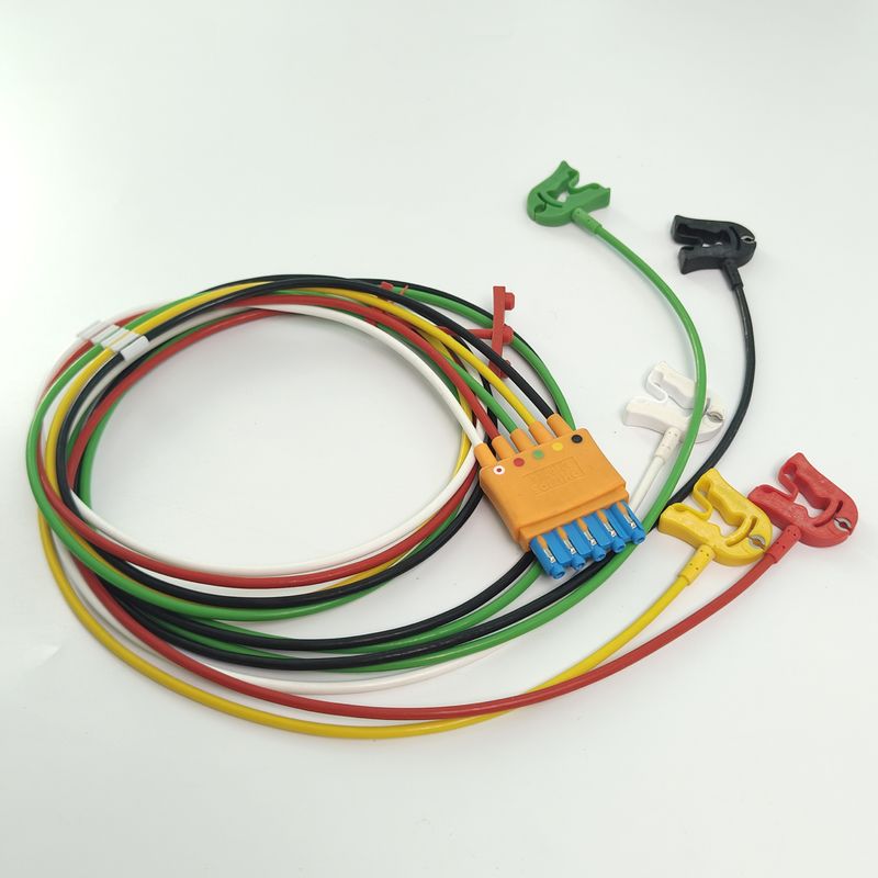 989803125871 Tıbbi Cihaz Tüketim malzemeleri PHILIP Hasta Monitörü Orijinal CBL 5 Leadset Grabber IEC OR REF M1974A