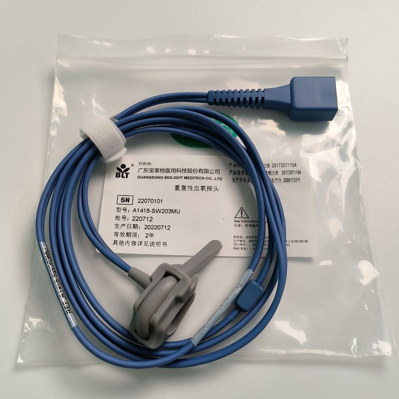 9 iğneli bölünmüş yenidoğan paketi kan oksijen probu PN 15-100-0015 REF A1418-SW203MU