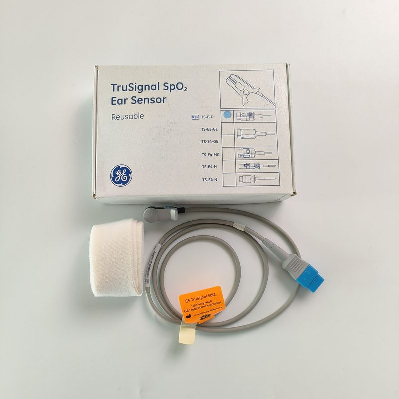 GE Orijinal Datex-Ohmeda TruSignal SpO2 Kulak Algılayıcısı Tekrardan Kullanılabilir REF: TS-E-D