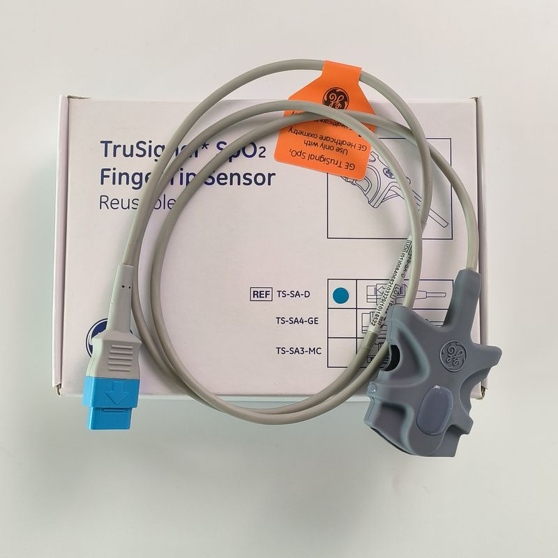 GE Orijinal Datex-Ohmeda TruSignal SpO2 Parmak Uç Sensörü Tekrar Kullanılabilir REF: TS-SA-D